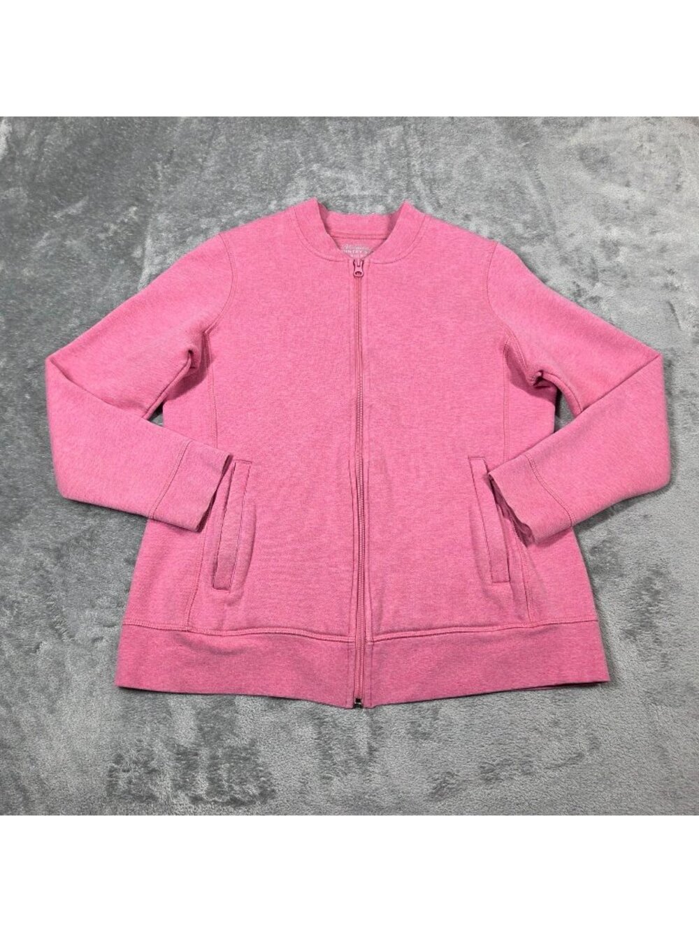 Vermont Country Store Sweatshirt Womens Small Pink Full Zip Jacket